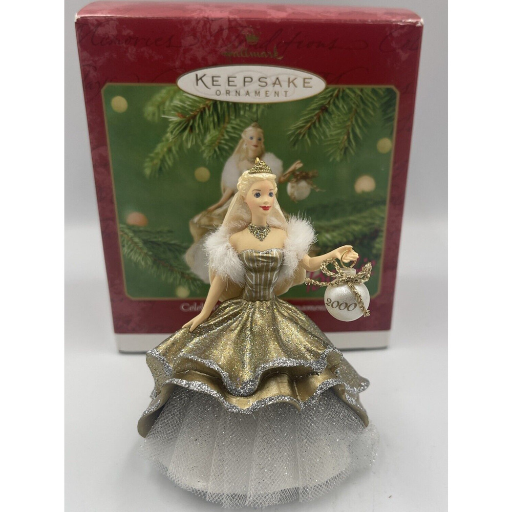 Hallmark Keepsake Ornament 2000 Celebration‎ BARBIE Ornament Special Edition